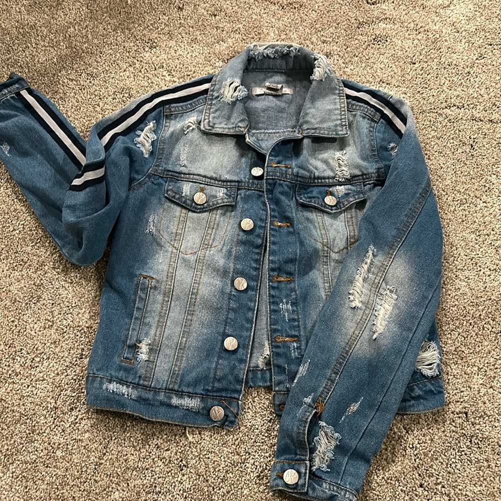 Distressed Jean jacket